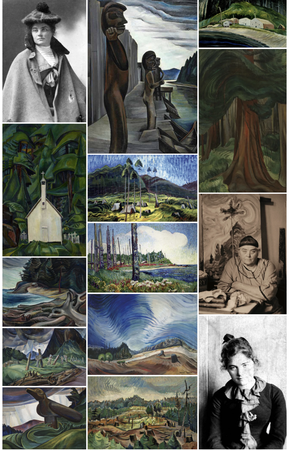 Emily Carr - Canadian artist renowned for Canadian paintings and artwork